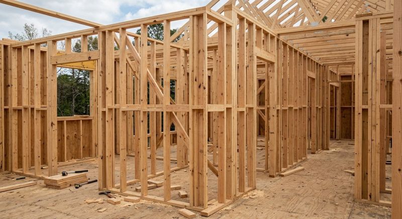 Basement Wall Framing in Wilmington, NC