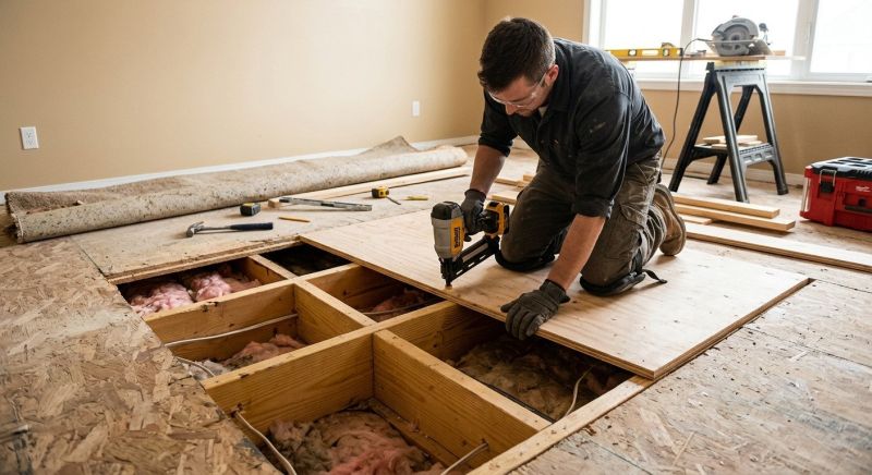 Squeaking Floor Repair in Conroe, TX